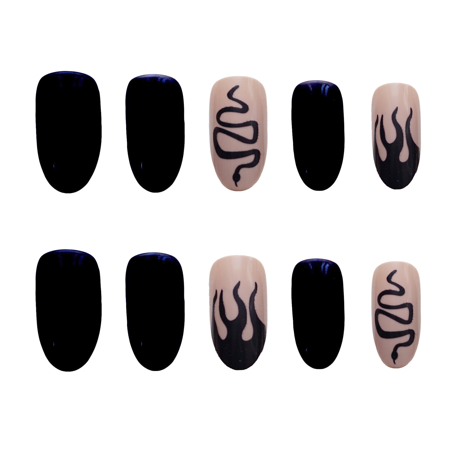 Wholesale Snake Element Diablo Plastic Nail Stickers